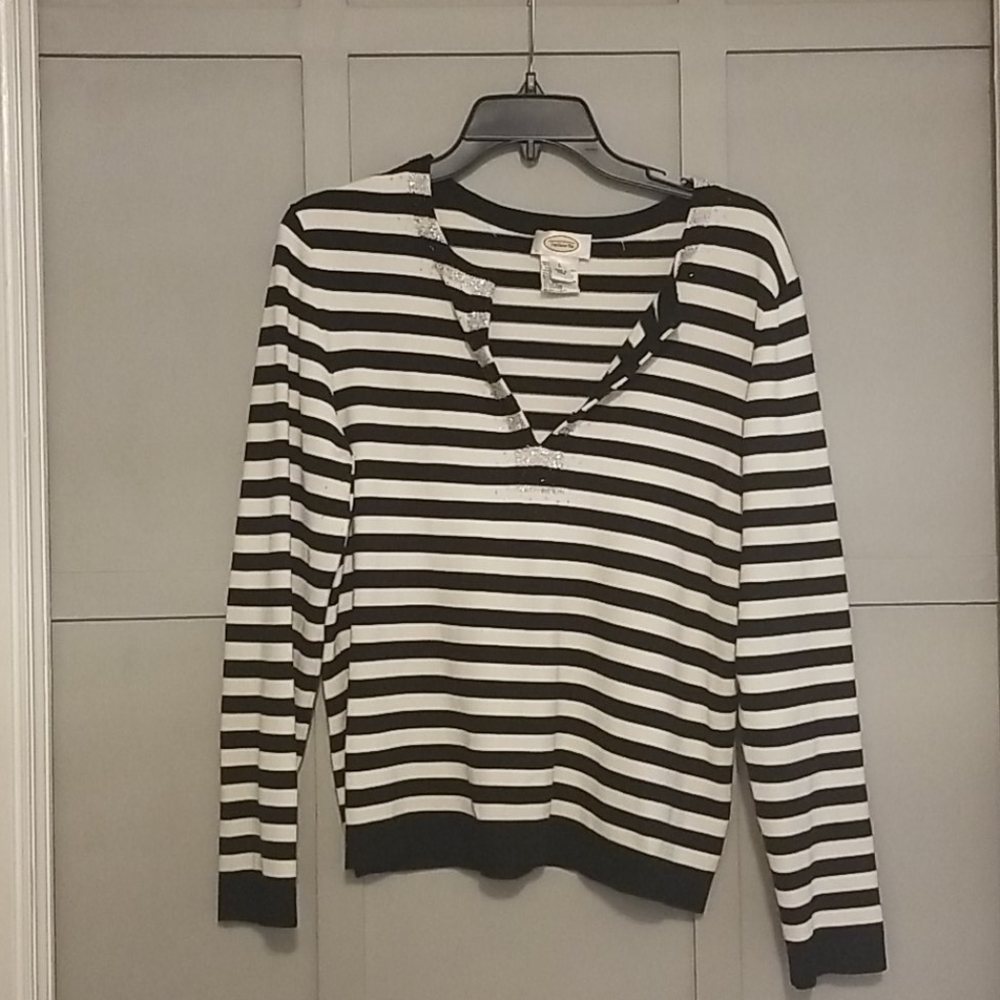 Talbots sweater sparkly